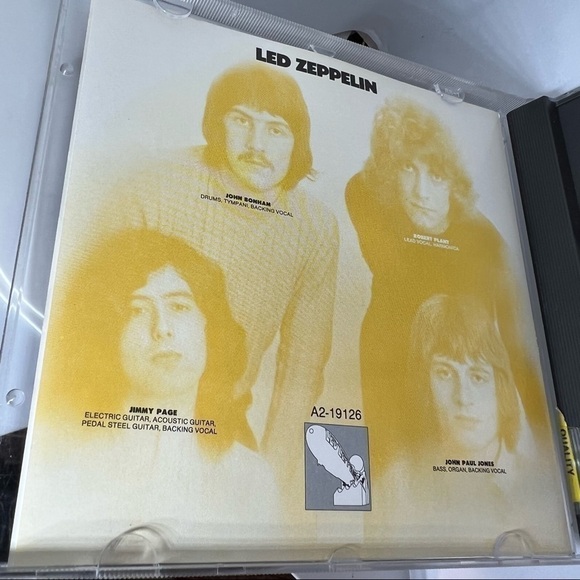 EUC-YELLOW Label Led Zeppelin-Led Zeppelin I Early CRC CD Atlantic A2-19126 Rare - Picture 6 of 7